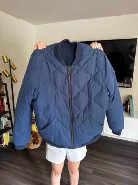 Men's Eddie Bauer x Pendleton Quilted Bomber Jacket - Navy